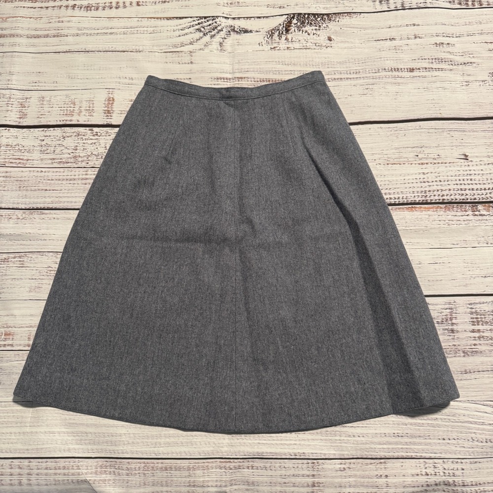 Vintage Pendleton Skirt 100% Virgin Wool‎ Blueish Gray Size 24x 21